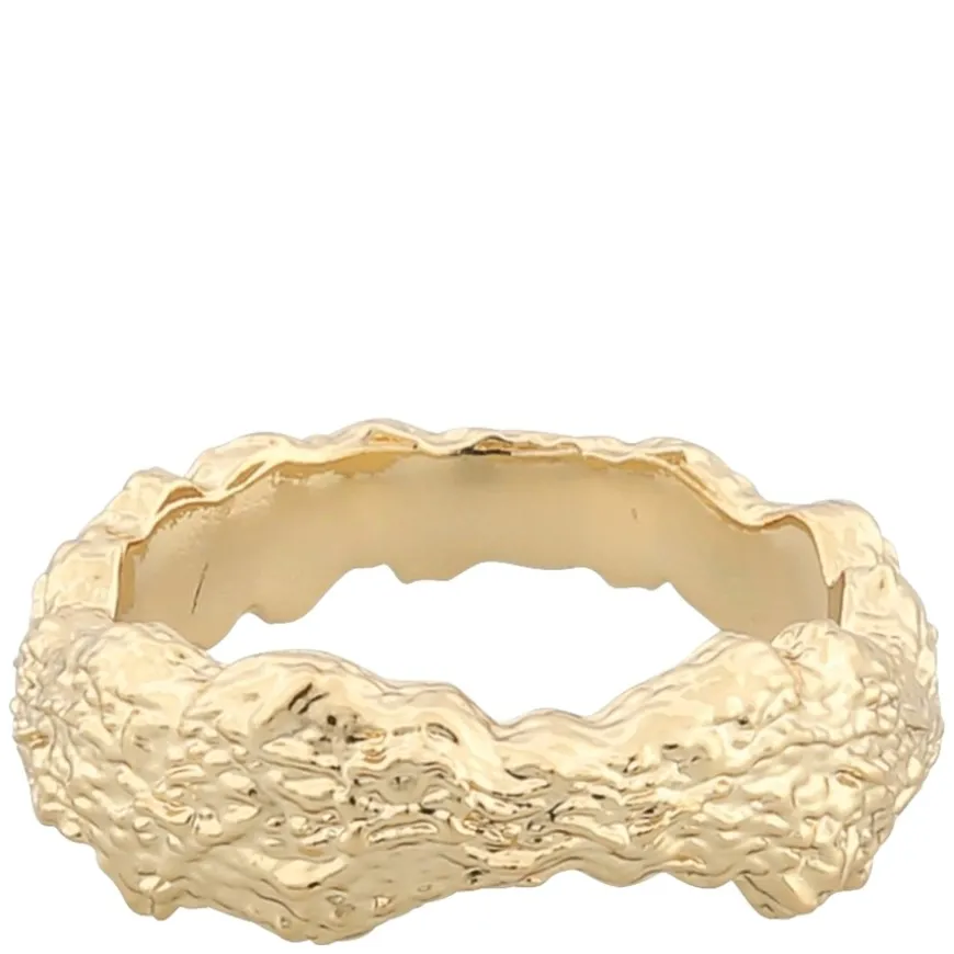 Rio Irregular Ring Plain Gold L