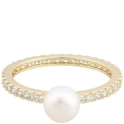 Rio Small Pearl Ring Gold White M