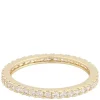 Rio Thin Stone Ring Gold Clear L