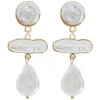 Rivers Statement Faux Pearl Earrings