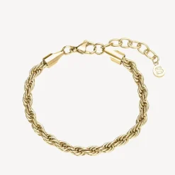 Rope Bracelet Gold Plated 17cm