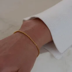 Rope Chain Bracelet Gold