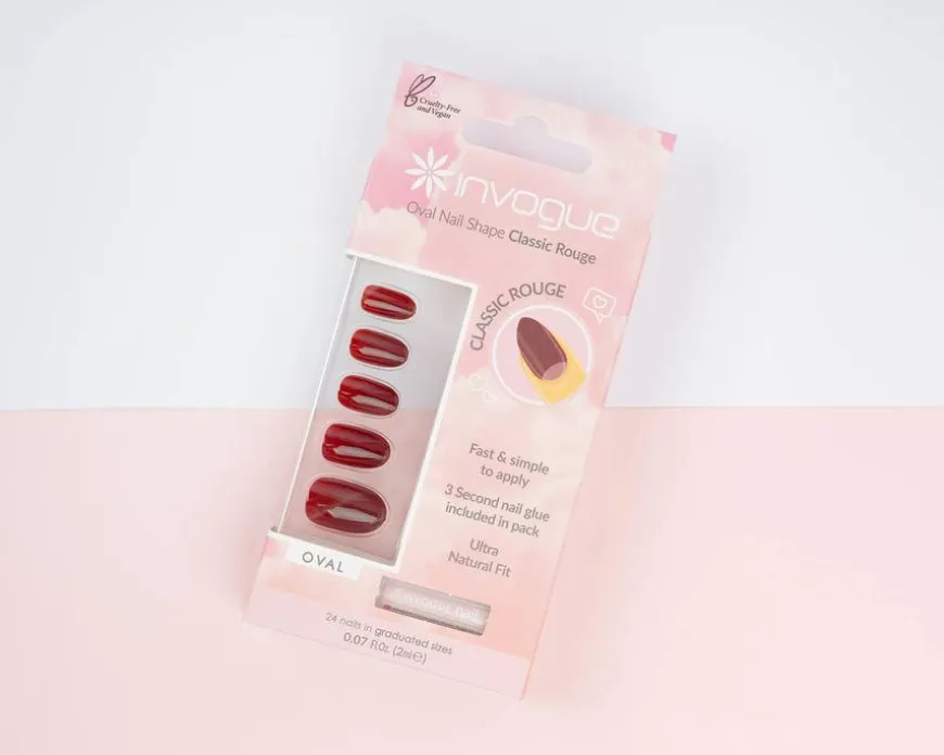 Rouge Oval Nails 24pcs