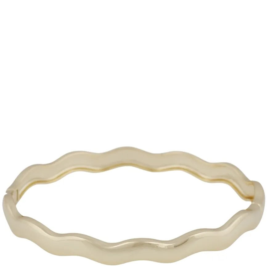 Row Oval Bracelet Plain Gold Onesize