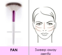 Ruby Kisses Fan Brush