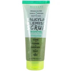 Salicylic Blemish Scrub Detoxifying Organic Tea Tree Sugar & Talasso Body Exfoliator 250ml