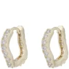 Sally Small Ring Earrings Gold Clear Onesize