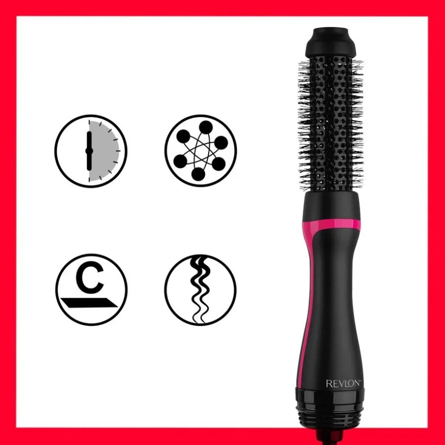 Salon One-Step Round Brush Dryer And Styler