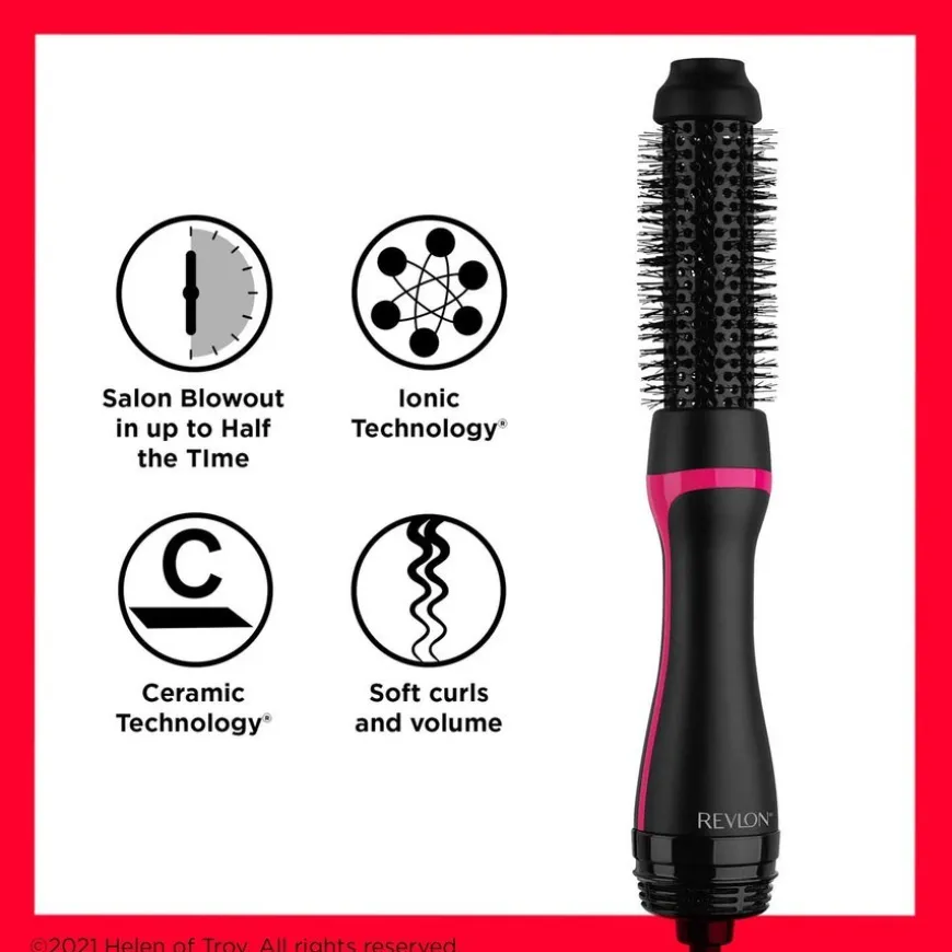 Salon One-Step Round Brush Dryer And Styler