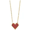 Sarah Red Heart Necklace Stainless Steel