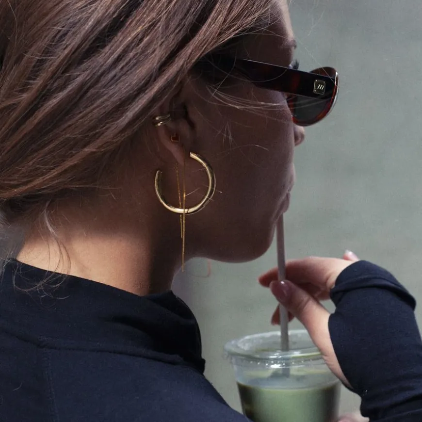 Sarah Red Heart Stud Earring Stainless Steel 7mm