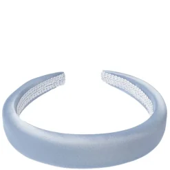 Satin Hair Band Broad Light Blue