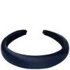 Satin Hair Band Broad Navy Blue