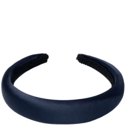 Satin Hair Band Broad Navy Blue