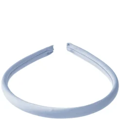 Satin Hair Band Thin Light Blue