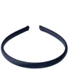Satin Hair Band Thin Navy Blue
