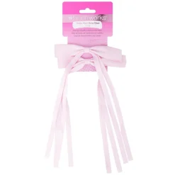 Satin Hair Bow Duo Pink