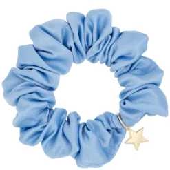 Satin Scrunchie Ibiza Blue