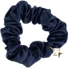 Satin Scrunchie Navy Blue