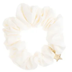 Satin Scrunchie Off White
