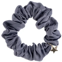 Satin Scrunchie Steel Blue