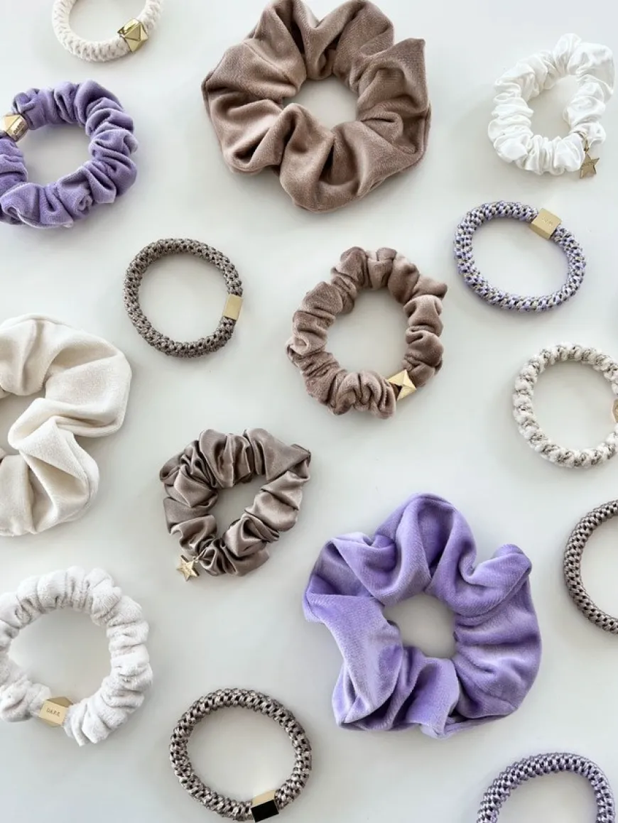 Satin Scrunchie Taupe
