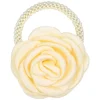 SDARK atin Rose Hair Tie Pale Yellow
