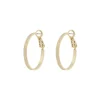 Serena Ring Earring Plain Gold 25mm
