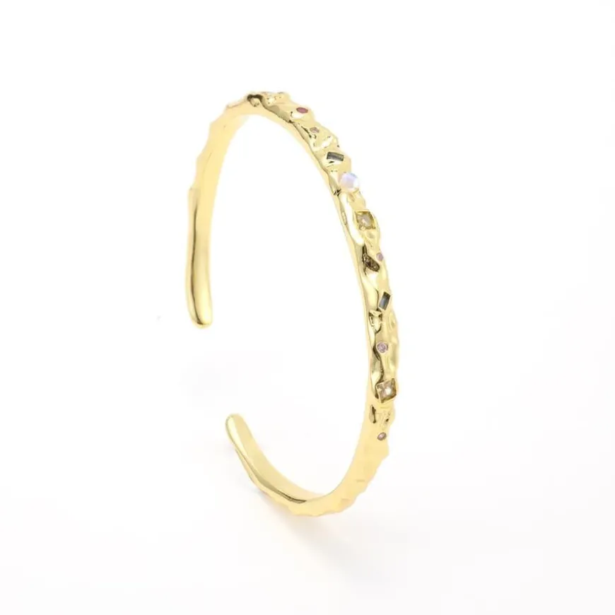 Shiloh Crystal Bangle Bracelet Adjustable