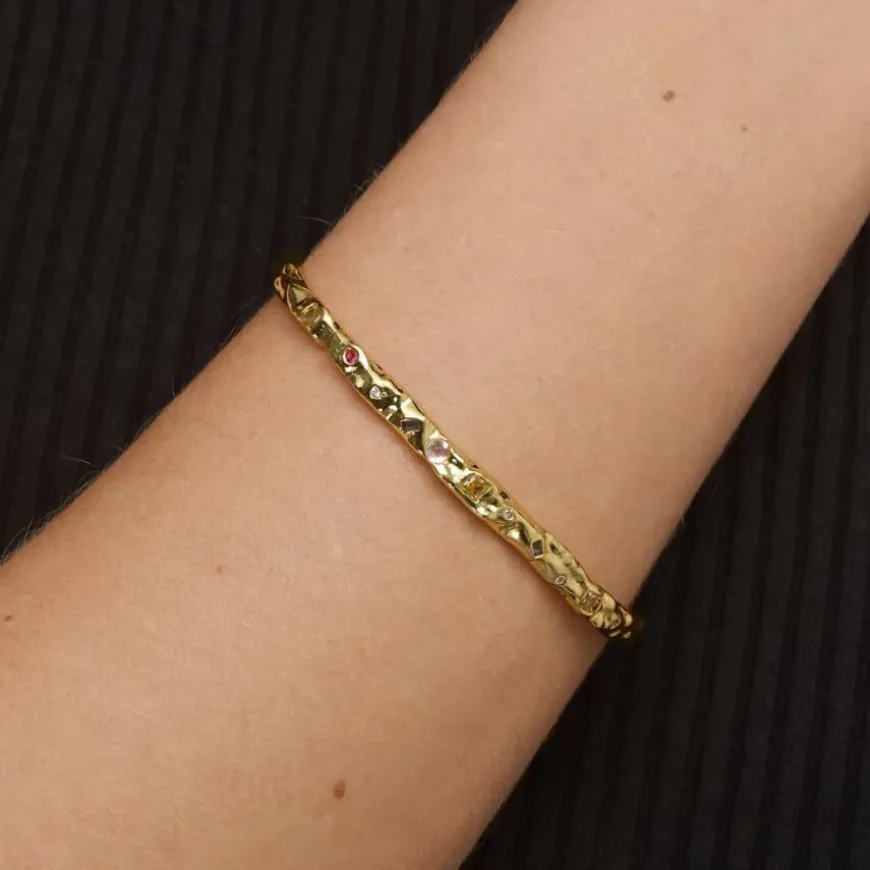 Shiloh Crystal Bangle Bracelet Adjustable