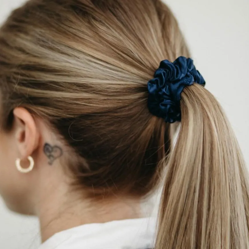 Silk Hair Tie Black