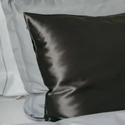 Silk Pillow Case Dark Grey 50x60cm