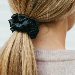 Silk Scrunchie Black
