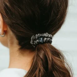 Silk Scrunchie Dark Grey
