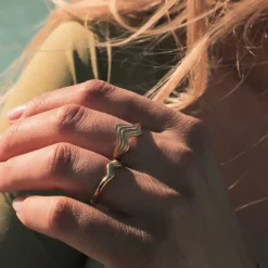 Silke X Sistie Ring Gold Plated Onesize