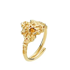 Silke X Sistie Ring Gold.Pl Recycled Silver Onesize