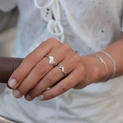 Silke X Sistie Ring Silver Onesize