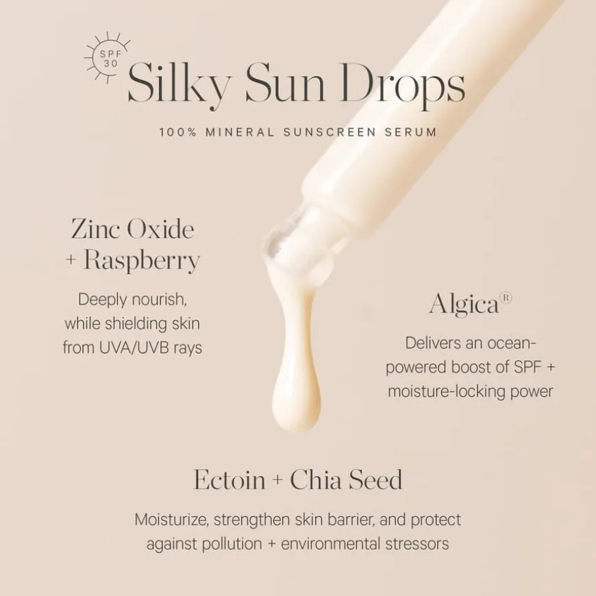 Silky Sundrops 100% Mineral Sunscreen Serum 30ml