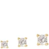 Siri Mini Earring Set Gold/Clear