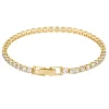Siri Stone Bracelet Gold/Clear 16cm