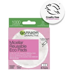 SkinActive Micellar Resuable Eco Pads 3pcs