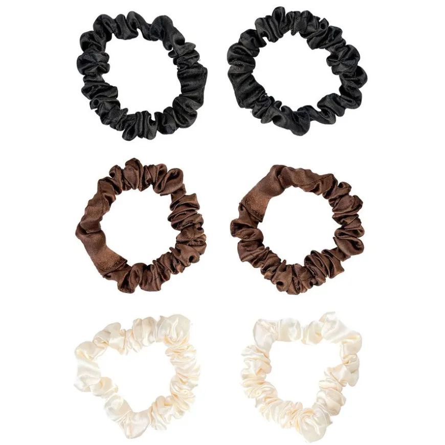 Skinny Satin Scrunchies 6pcs