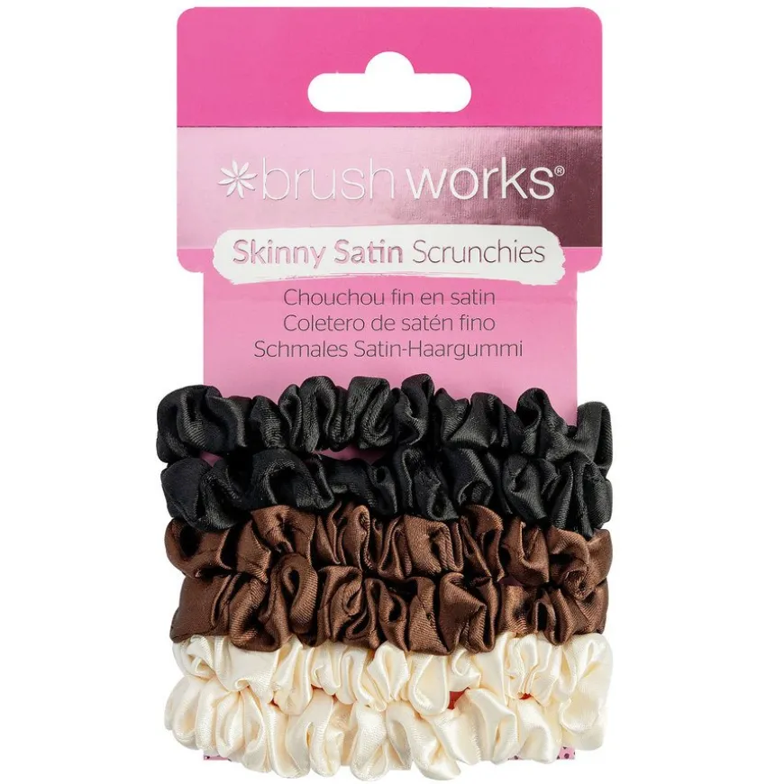 Skinny Satin Scrunchies 6pcs