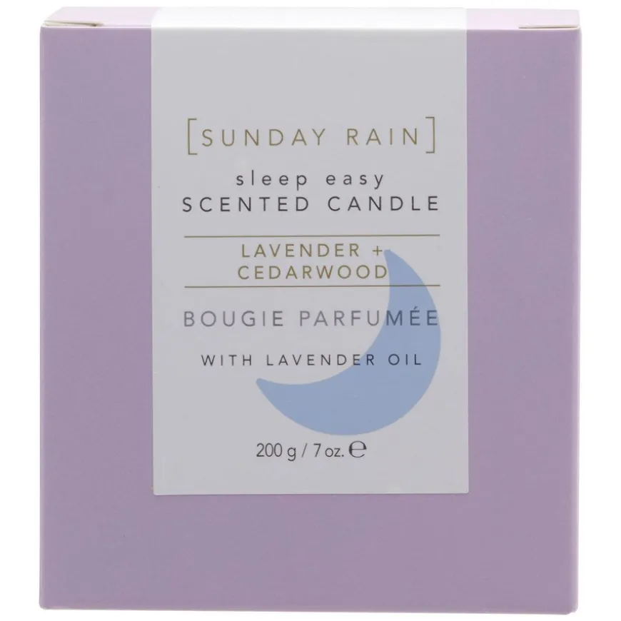 Sleep Easy Scented Candle Lavender & Cedarwood 200g