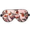 Sleeping Eye Mask 100% Mulberry Silk Rose Hibiscus