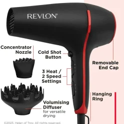 Smoothstay™ Coconut Oil-Infused Hair Dryer + Volumising Diffuser