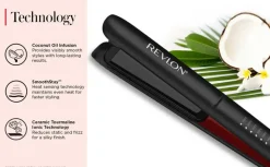 Smoothstay™ 25mm Coconut-Oil Infused Straightener + Travel Pouch