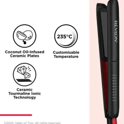 Smoothstay™ 25mm Coconut-Oil Infused Straightener + Travel Pouch