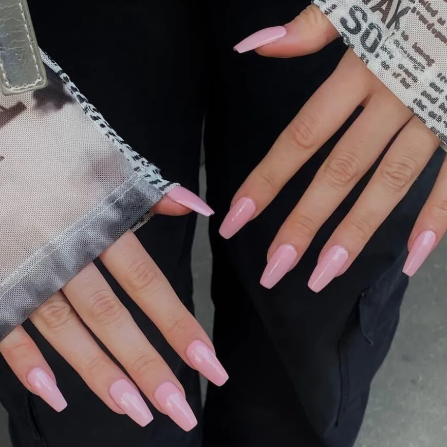 Soft Gel Tips Medium Coffin 220pcs