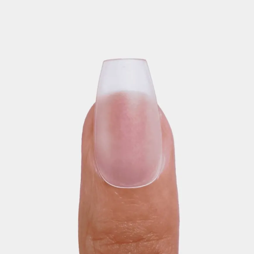 Soft Gel Tips Short Coffin Matte 220pcs